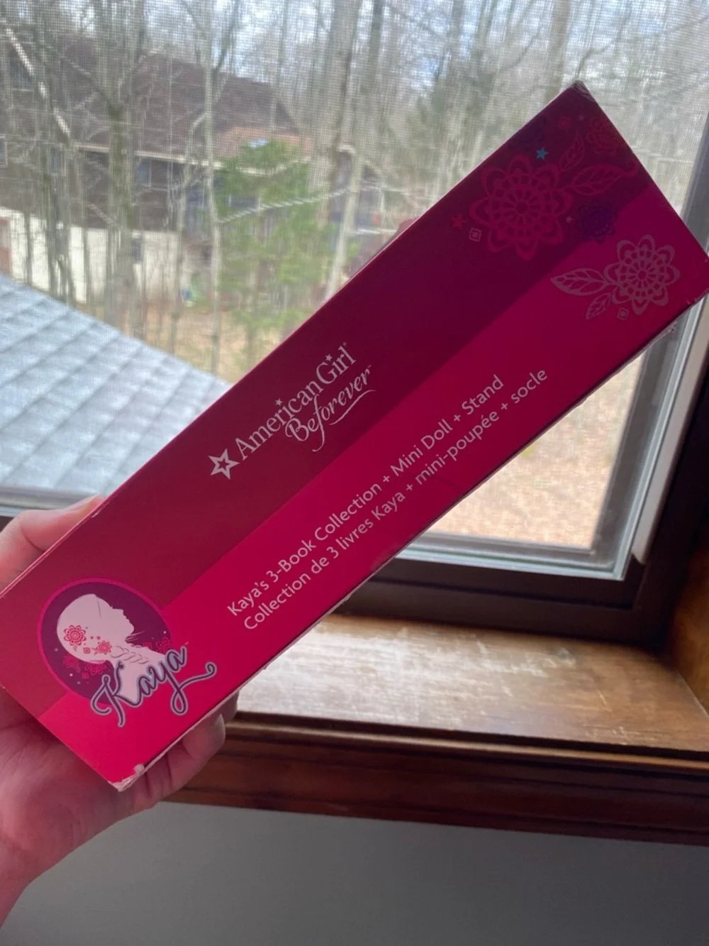 American Girl Beforever Box with Bright Pink Design (has been opened)